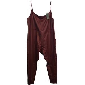 Wild‎ Fable Womens Sleeveless Liquid Bodysuit Burgundy 4X Flattering Slimming